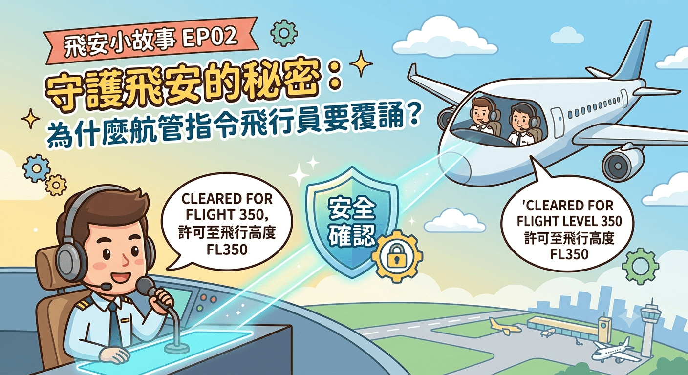 飛安小故事EP02 | 守護飛安的秘密：為什麼航管指令飛行員要覆誦？