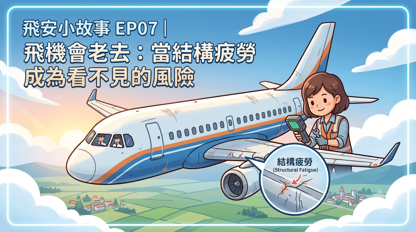 飛安小故事EP07 | 飛機會老去：當結構疲勞成為看不見的風險