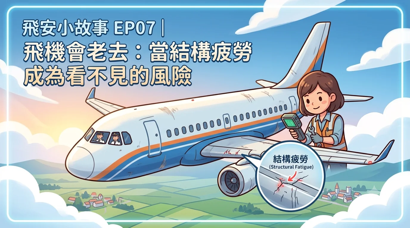 飛安小故事EP07 | 飛機會老去：當結構疲勞成為看不見的風險