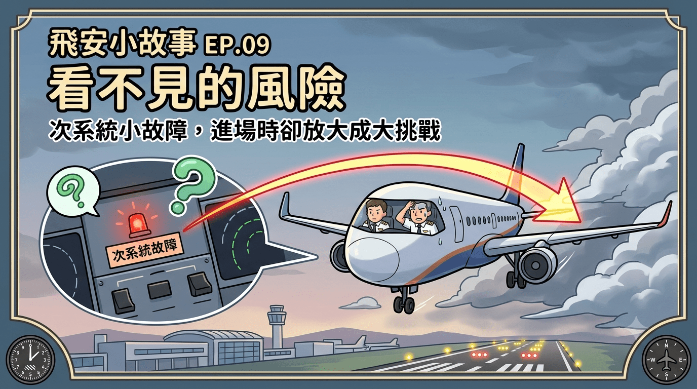 飛安小故事EP09 | 看不見的風險：次系統小故障，進場時卻放大成大挑戰
