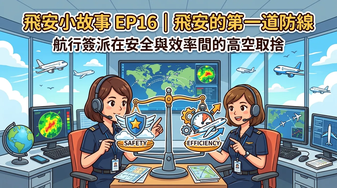 飛安小故事EP16 | 飛安的第一道防線—航行簽派在安全與效率間的高空取捨