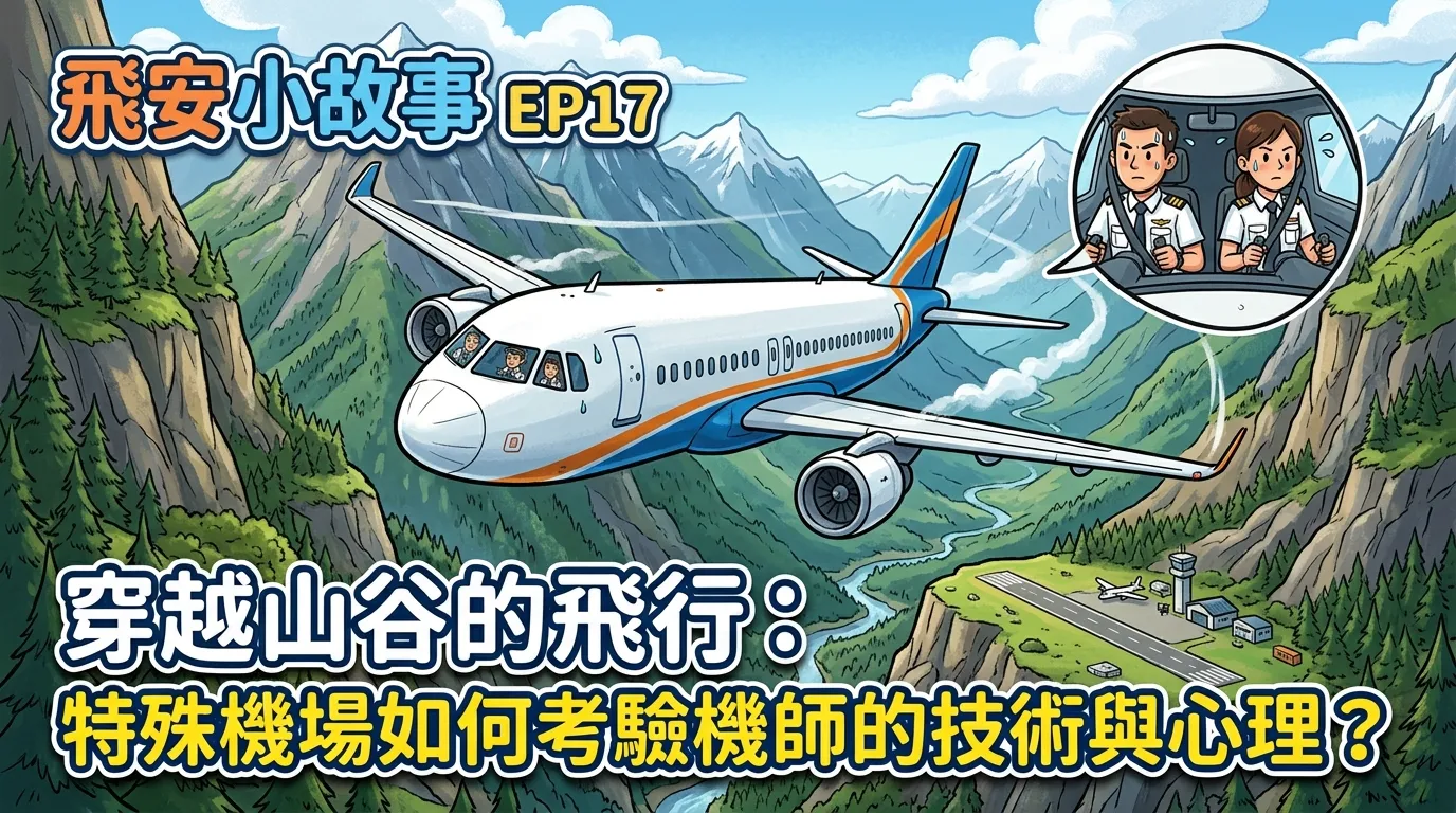 飛安小故事EP17 | 穿越山谷的飛行：特殊機場如何考驗機師的技術與心理？